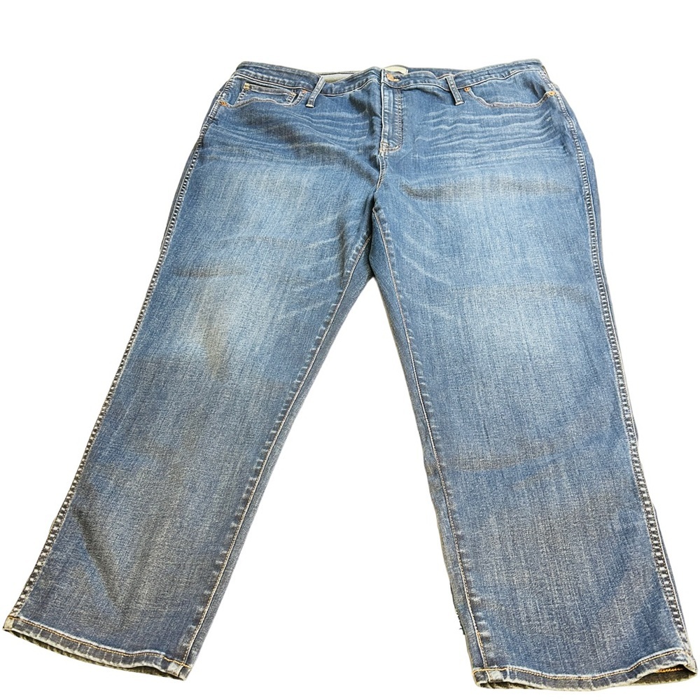 Madewell Plus Curvy Stovepipe Jeans In Leaside Wash Size 24 - Picture 4 of 14